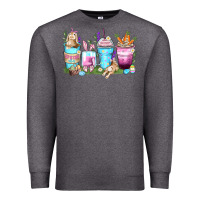 Charcoal Heather rabbit coffee cups Premium Sweatshirt - Zillion Design Studio