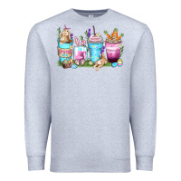 Heather Grey rabbit coffee cups Premium Sweatshirt - Zillion Design Studio