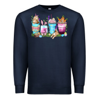 Navy rabbit coffee cups Premium Sweatshirt - Zillion Design Studio