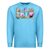 Ocean Blue rabbit coffee cups Premium Sweatshirt - Zillion Design Studio