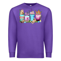 Purple rabbit coffee cups Premium Sweatshirt - Zillion Design Studio