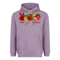 Lavender peace love strawberry with summer Heavyweight Hoodie - texasbilliewilder