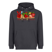 Smoke peace love strawberry with summer Heavyweight Hoodie - texasbilliewilder