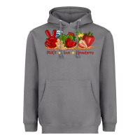 Peace Love Strawberry With Summer Heavyweight Hoodie | Teevron