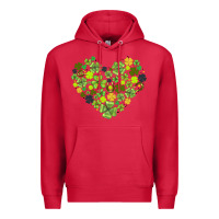 Cardinal heart shaped clover Premium Hoodie - AdoDesignShop