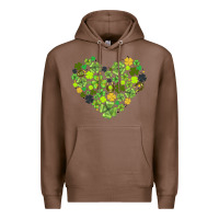 Chestnut heart shaped clover Premium Hoodie - AdoDesignShop