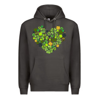 Heart Shaped Clover Premium Hoodie | Teevron