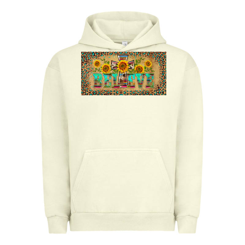 Western Believe Leopard Aztek License Plate Template Urban Hoodie by BarkalooDesign | Teevron