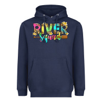 Navy river squad with leopard Heavyweight Hoodie - texasbilliewilder