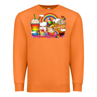 Carrot rainbow coffee cups Premium Sweatshirt - Zillion Design Studio