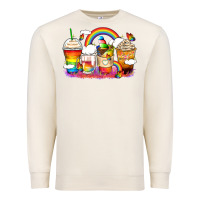 Sandshell rainbow coffee cups Premium Sweatshirt - Zillion Design Studio