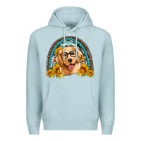 Blue Mist golden retriever rainbow Premium Hoodie - Artiststas