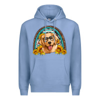 Colony Blue golden retriever rainbow Premium Hoodie - Artiststas