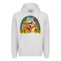 Dove Grey golden retriever rainbow Premium Hoodie - Artiststas