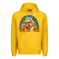 Lemon golden retriever rainbow Premium Hoodie - Artiststas