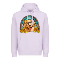 Lilac golden retriever rainbow Premium Hoodie - Artiststas