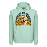 Seafoam golden retriever rainbow Premium Hoodie - Artiststas