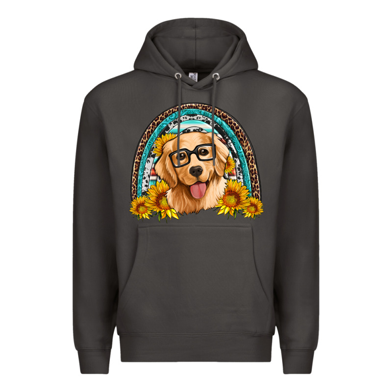 Golden Retriever Rainbow Premium Hoodie by Artiststas | Teevron