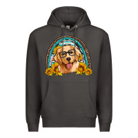 Smoke golden retriever rainbow Premium Hoodie - Artiststas