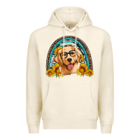 Tofu golden retriever rainbow Premium Hoodie - Artiststas