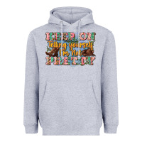 Heather Grey keep on telling yourself i'm not pretty Heavyweight Hoodie - Zillion Design Studio