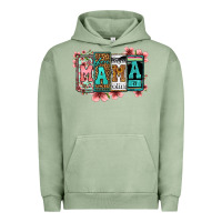 License Letters Floral Mama Urban Hoodie | Teevron