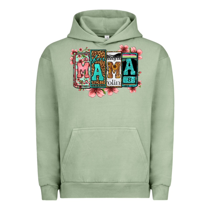 License Letters Floral Mama Urban Hoodie by Jasminsmagicworld | Teevron