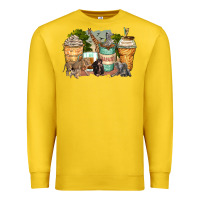 Lemon safari animals coffee cups Premium Sweatshirt - Zillion Design Studio