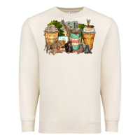 Sandshell safari animals coffee cups Premium Sweatshirt - Zillion Design Studio