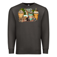 Smoke safari animals coffee cups Premium Sweatshirt - Zillion Design Studio