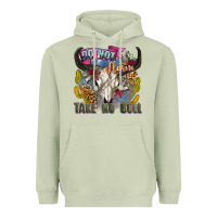 Matcha do not harm take no bull cow skull Heavyweight Hoodie - Zillion Design Studio