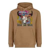 Toasted Coconut do not harm take no bull cow skull Heavyweight Hoodie - Zillion Design Studio