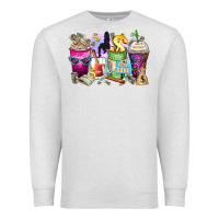 Oatmeal Heather boss babe coffee cups Premium Sweatshirt - Zillion Design Studio