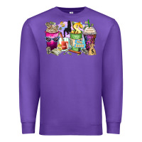 Purple boss babe coffee cups Premium Sweatshirt - Zillion Design Studio