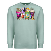 Seafoam boss babe coffee cups Premium Sweatshirt - Zillion Design Studio
