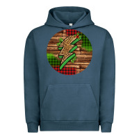 Pigment Midnight Navy leopard lightning bolt Christmas Urban Hoodie - Jasminsmagicworld