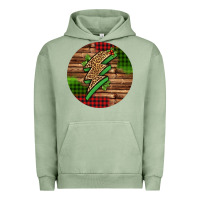 Pigment Oil Green leopard lightning bolt Christmas Urban Hoodie - Jasminsmagicworld