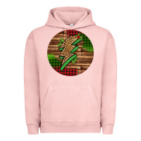 Pigment Salmon leopard lightning bolt Christmas Urban Hoodie - Jasminsmagicworld
