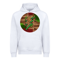 White leopard lightning bolt Christmas Urban Hoodie - Jasminsmagicworld