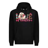 Black love poodles Premium Hoodie - Artiststas