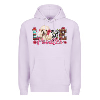 Lilac love poodles Premium Hoodie - Artiststas