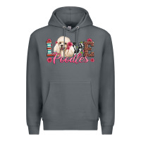 Rock love poodles Premium Hoodie - Artiststas