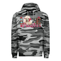 Slate Camo love poodles Premium Hoodie - Artiststas