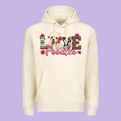 Love Poodles Premium Hoodie Designed By Artiststas