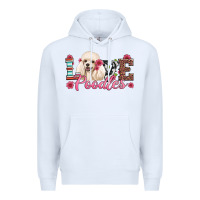 White love poodles Premium Hoodie - Artiststas