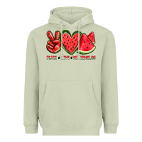 Matcha peace love watermelon Heavyweight Hoodie - texasbilliewilder