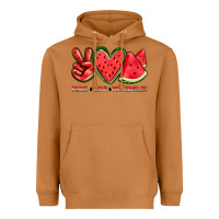 Meerkat peace love watermelon Heavyweight Hoodie - texasbilliewilder
