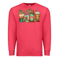 Cardinal highly caffeinated coffee cups Premium Sweatshirt - Zillion Design Studio