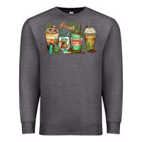 Charcoal Heather highly caffeinated coffee cups Premium Sweatshirt - Zillion Design Studio