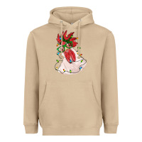 Mushroom christmas rooster with lights Heavyweight Hoodie - RanaPortraitStore